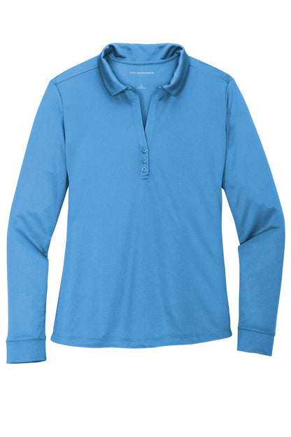 Port Authority® Women's Silk Touch™ Performance Long Sleeve Polo