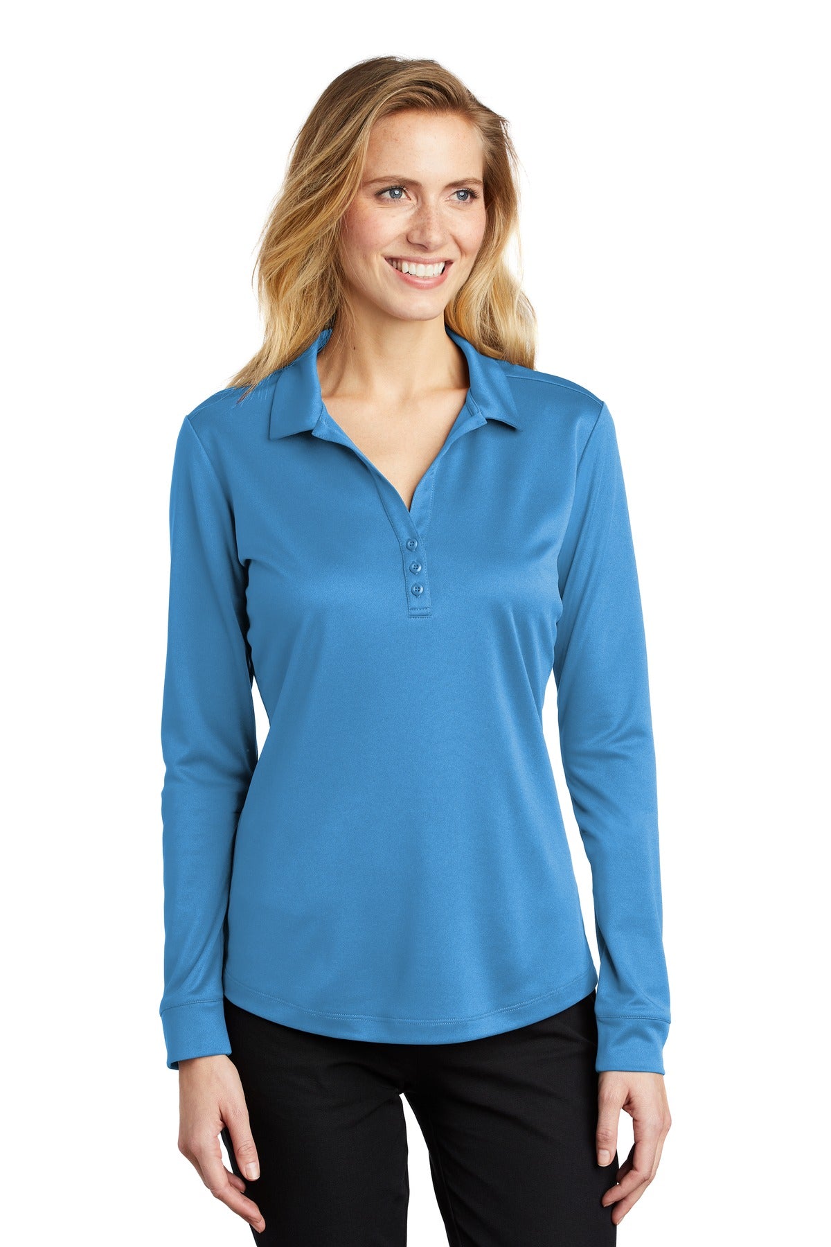 Port Authority® Women's Silk Touch  Performance Long Sleeve Polo