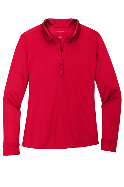 Port Authority® Women's Silk Touch™ Performance Long Sleeve Polo