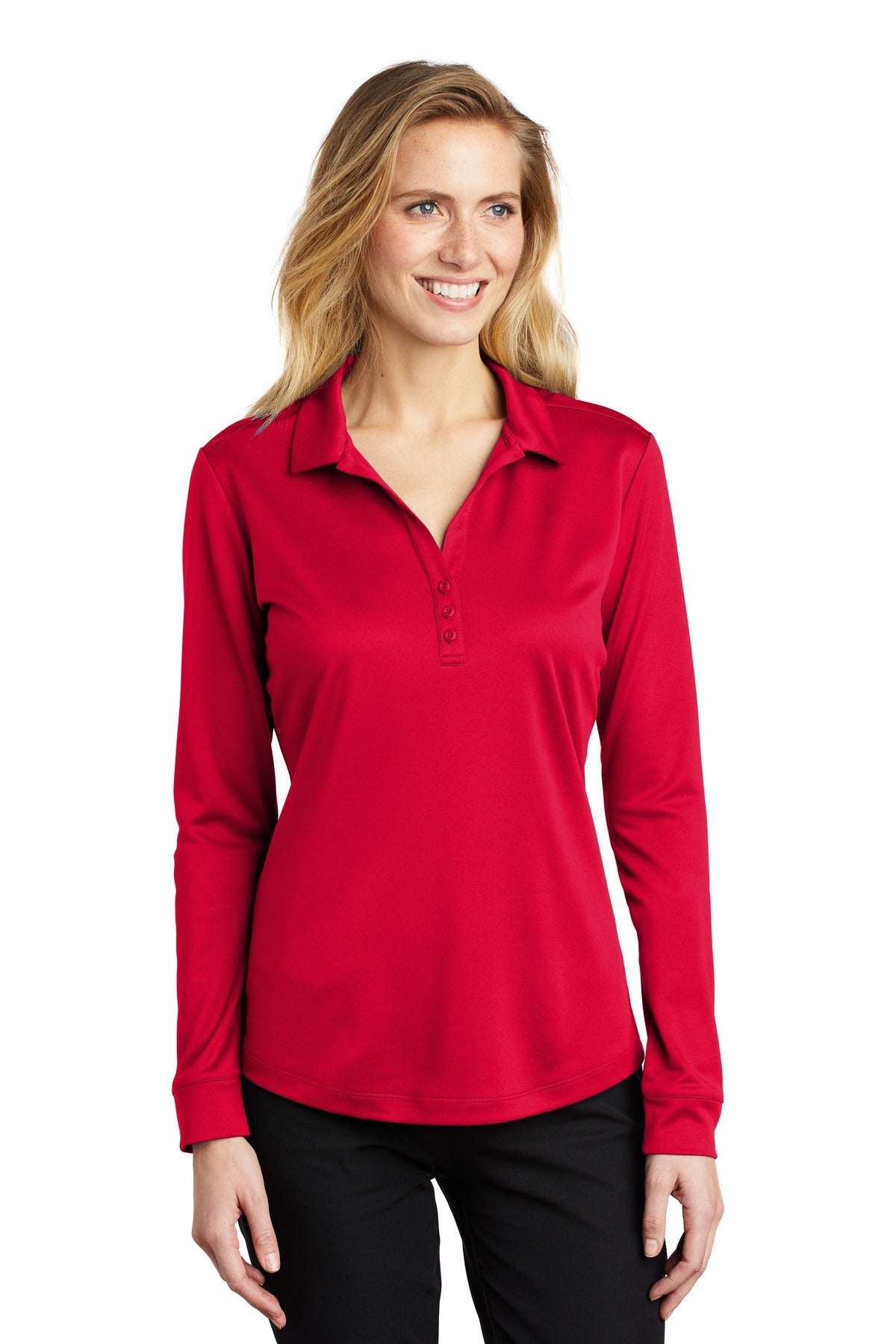 Port Authority® Women's Silk Touch  Performance Long Sleeve Polo