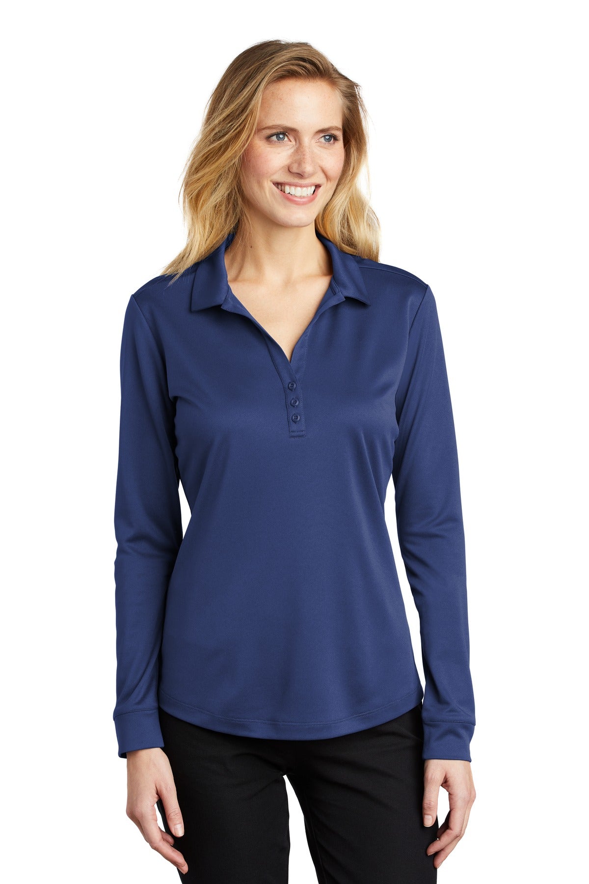 Port Authority® Women's Silk Touch  Performance Long Sleeve Polo