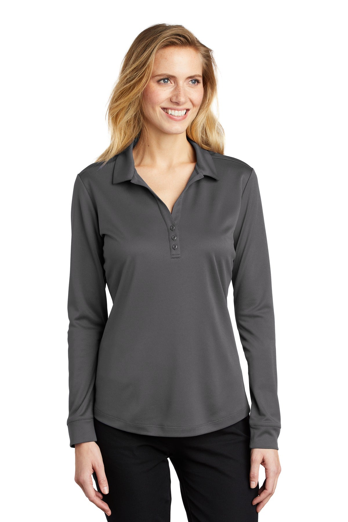 Port Authority® Women's Silk Touch  Performance Long Sleeve Polo