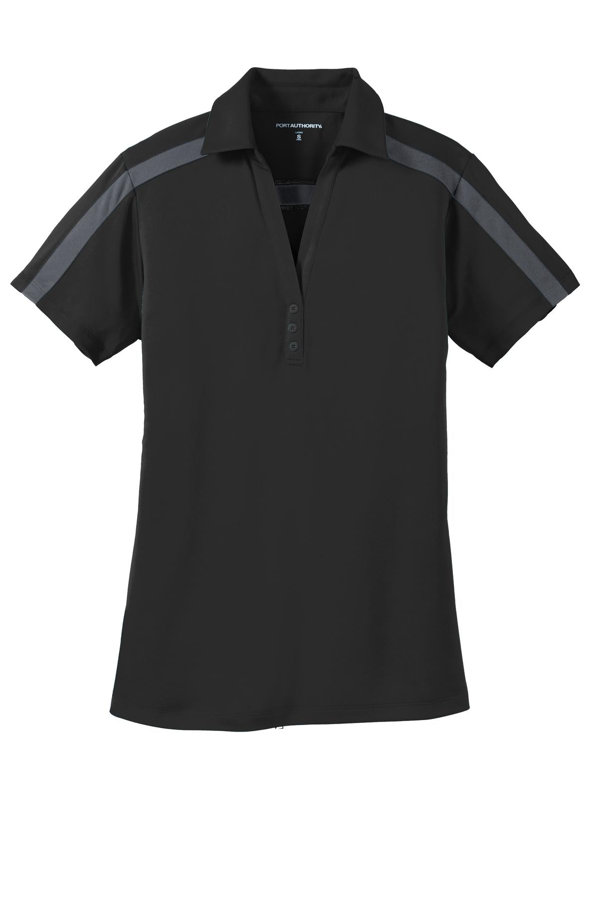 Port Authority® Women's Silk Touch Performance Colorblock Stripe Polo