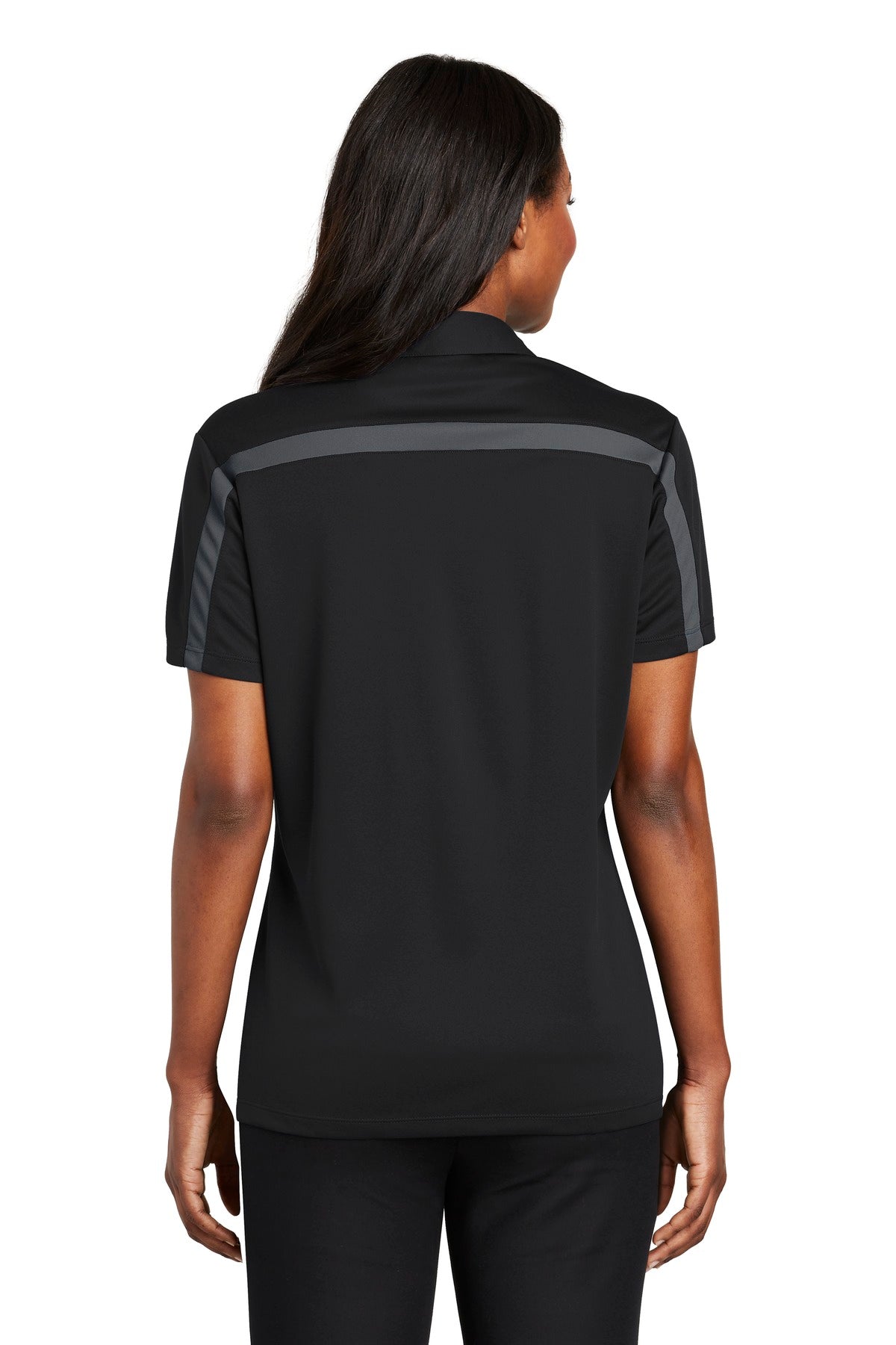 Port Authority® Women's Silk Touch Performance Colorblock Stripe Polo