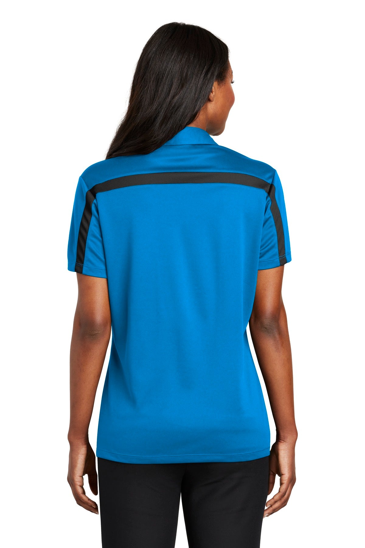 Port Authority® Women's Silk Touch Performance Colorblock Stripe Polo