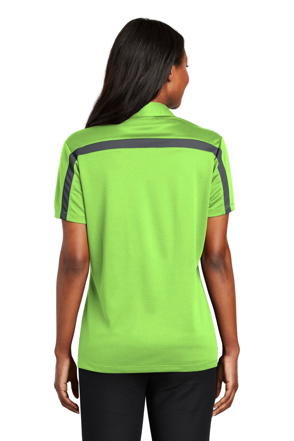 Port Authority® Women's Silk Touch Performance Colorblock Stripe Polo