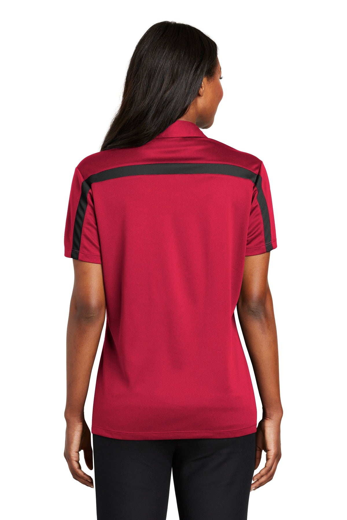 Port Authority® Women's Silk Touch Performance Colorblock Stripe Polo