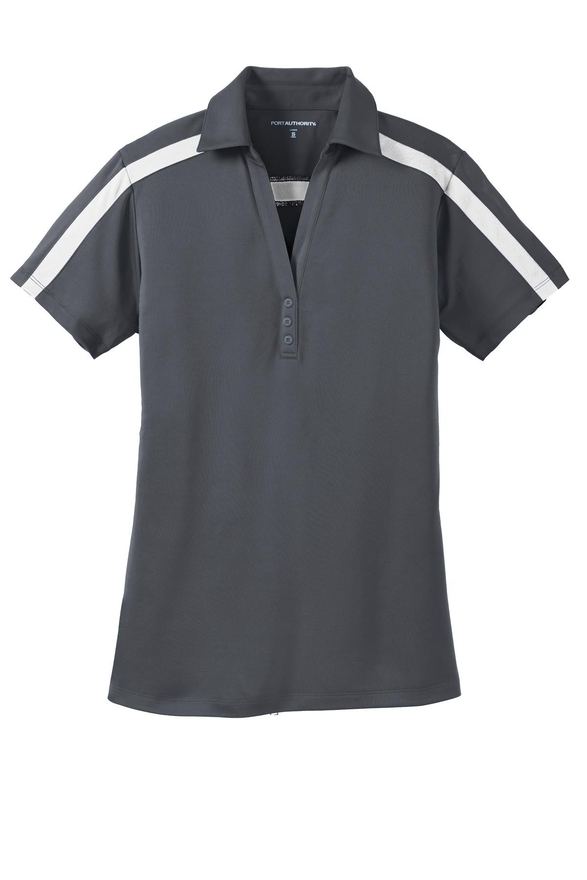 Port Authority® Women's Silk Touch Performance Colorblock Stripe Polo