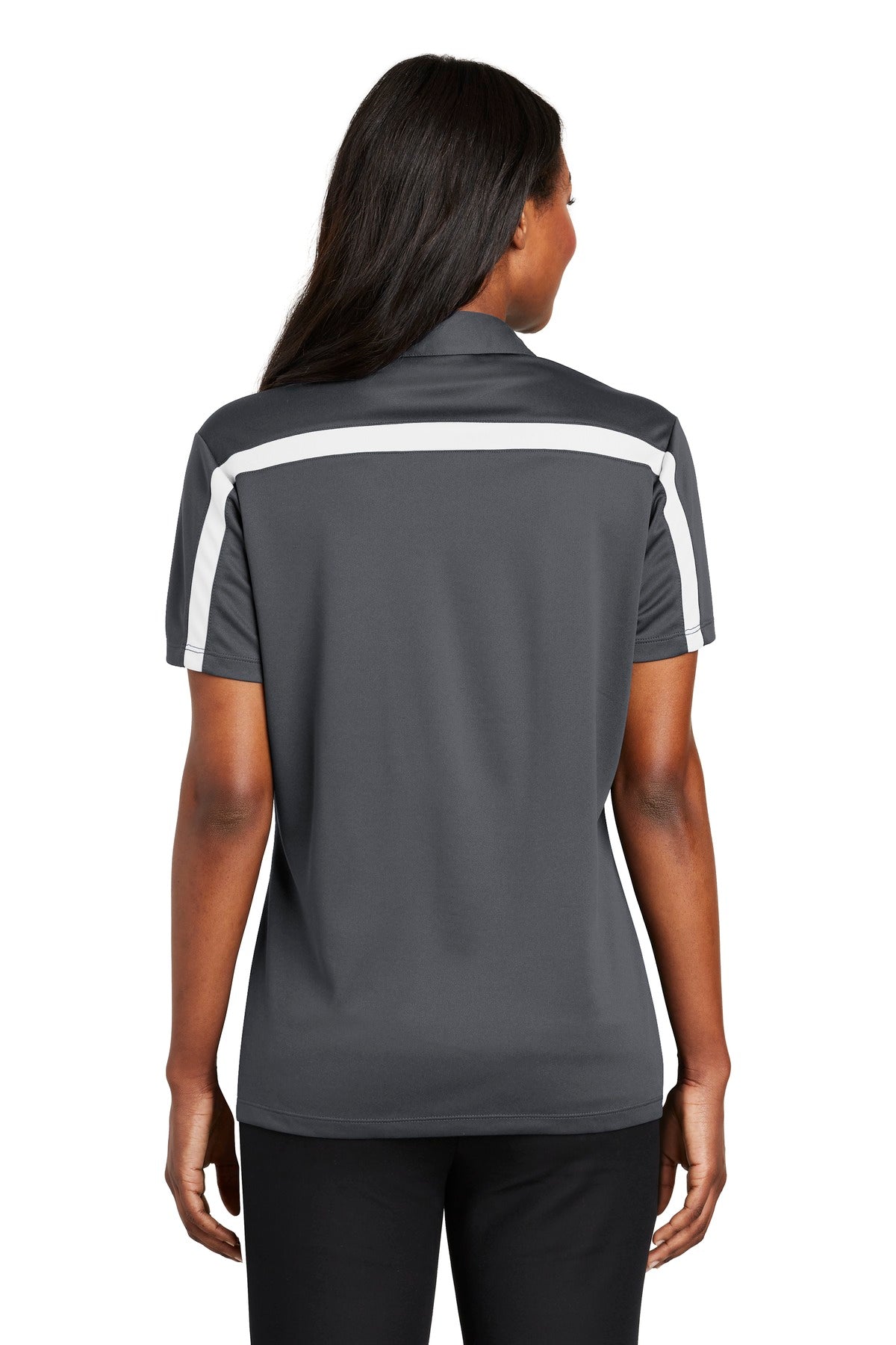 Port Authority® Women's Silk Touch Performance Colorblock Stripe Polo