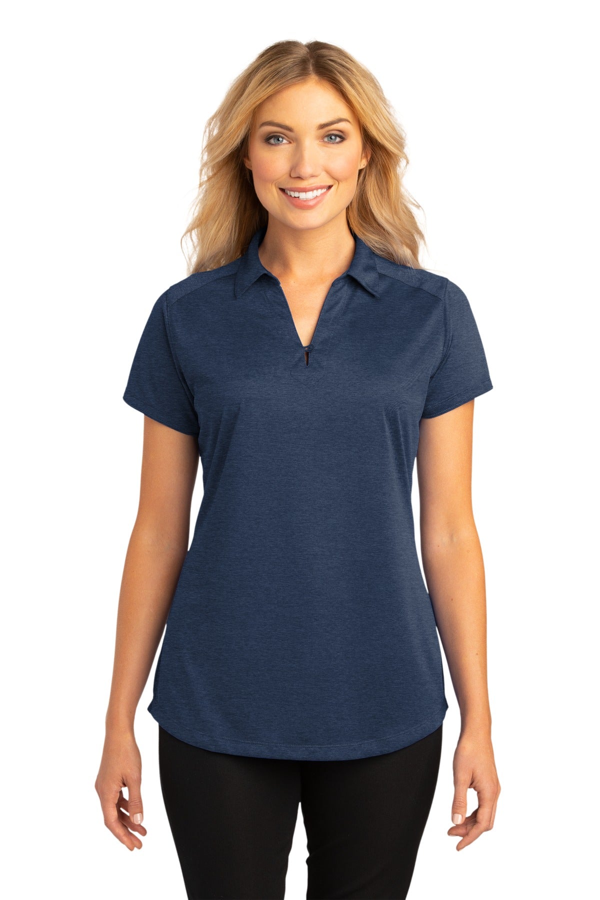 Port Authority® Women's Digi Heather Performance Polo
