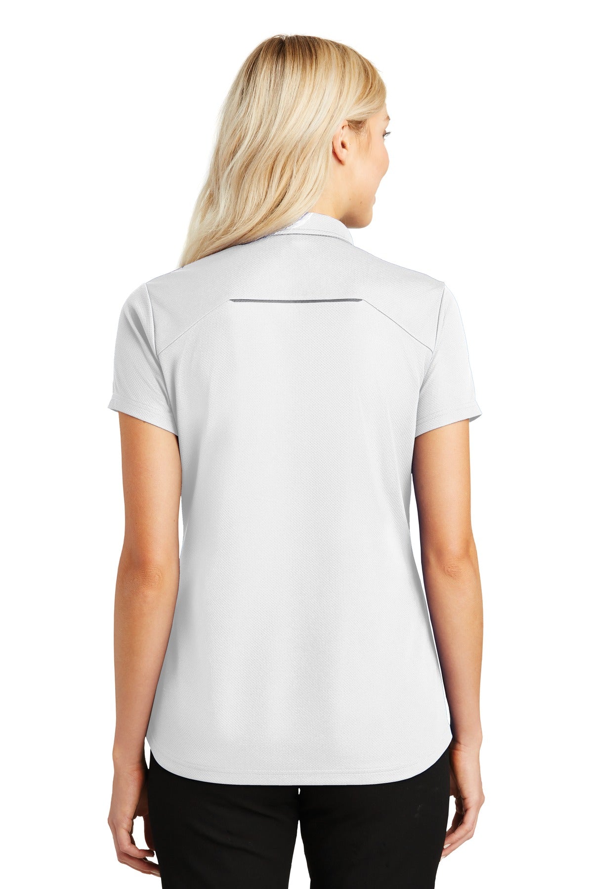Port Authority® Women's Pinpoint Mesh Zip Polo