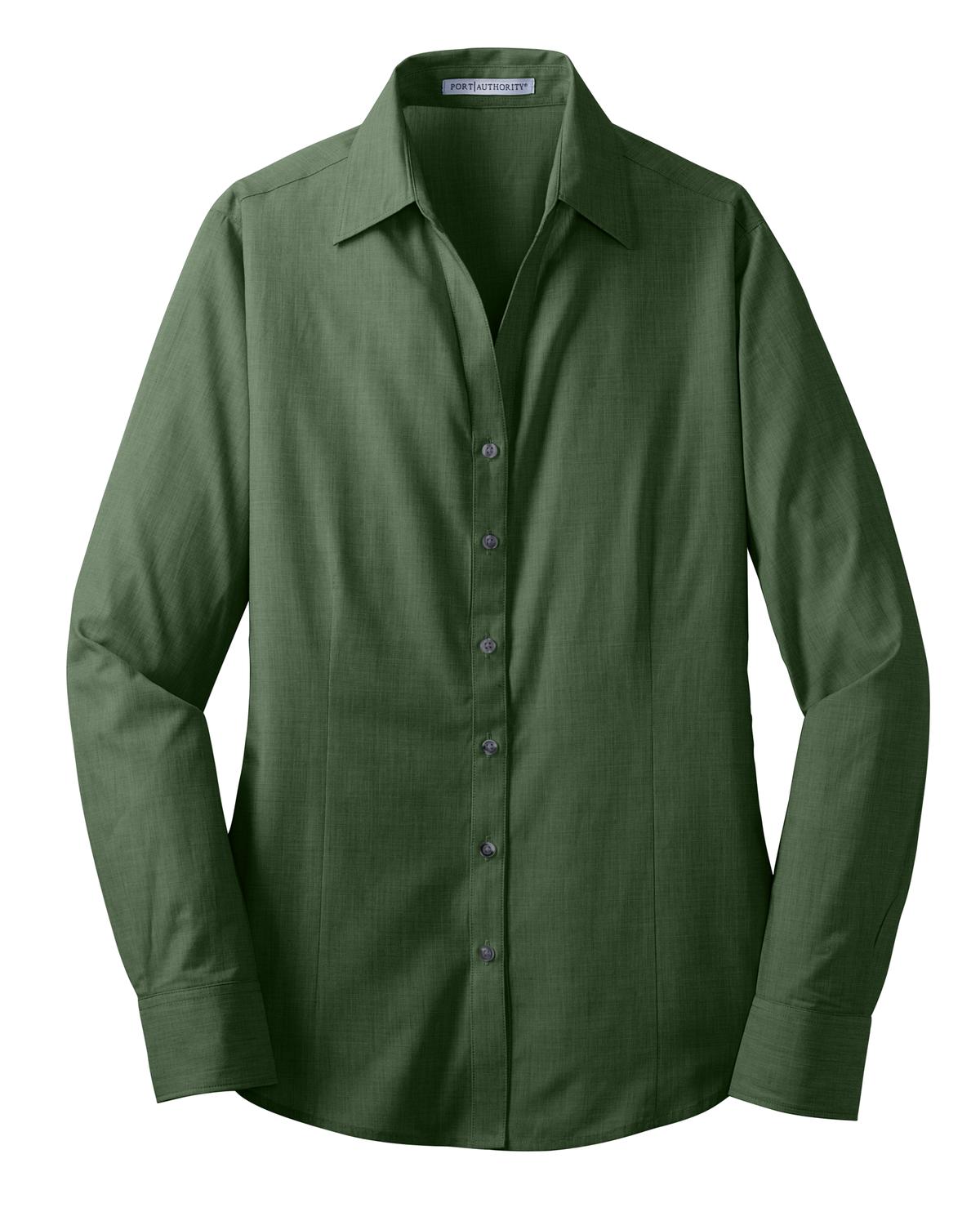 Port Authority® Women's Crosshatch Easy Care Shirt