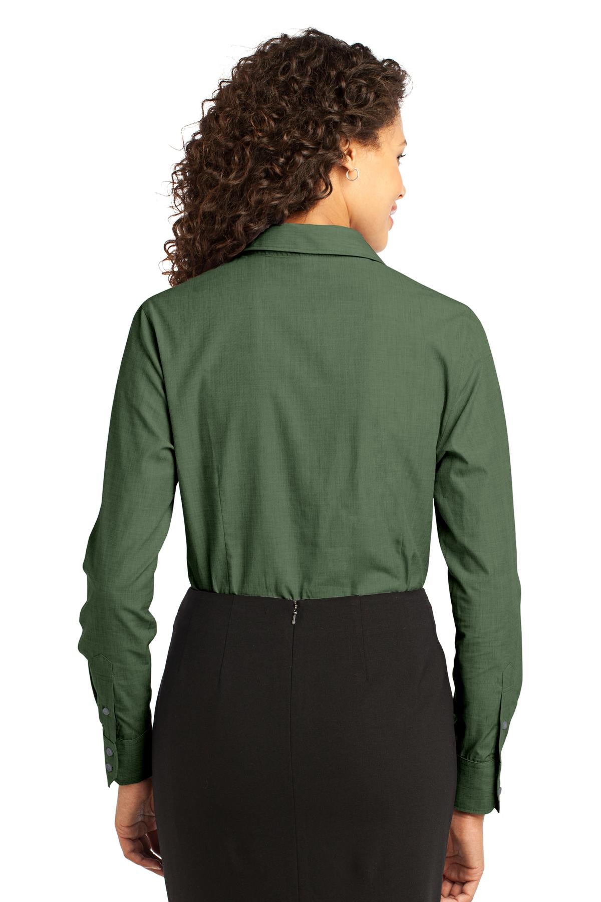 Port Authority® Women's Crosshatch Easy Care Shirt