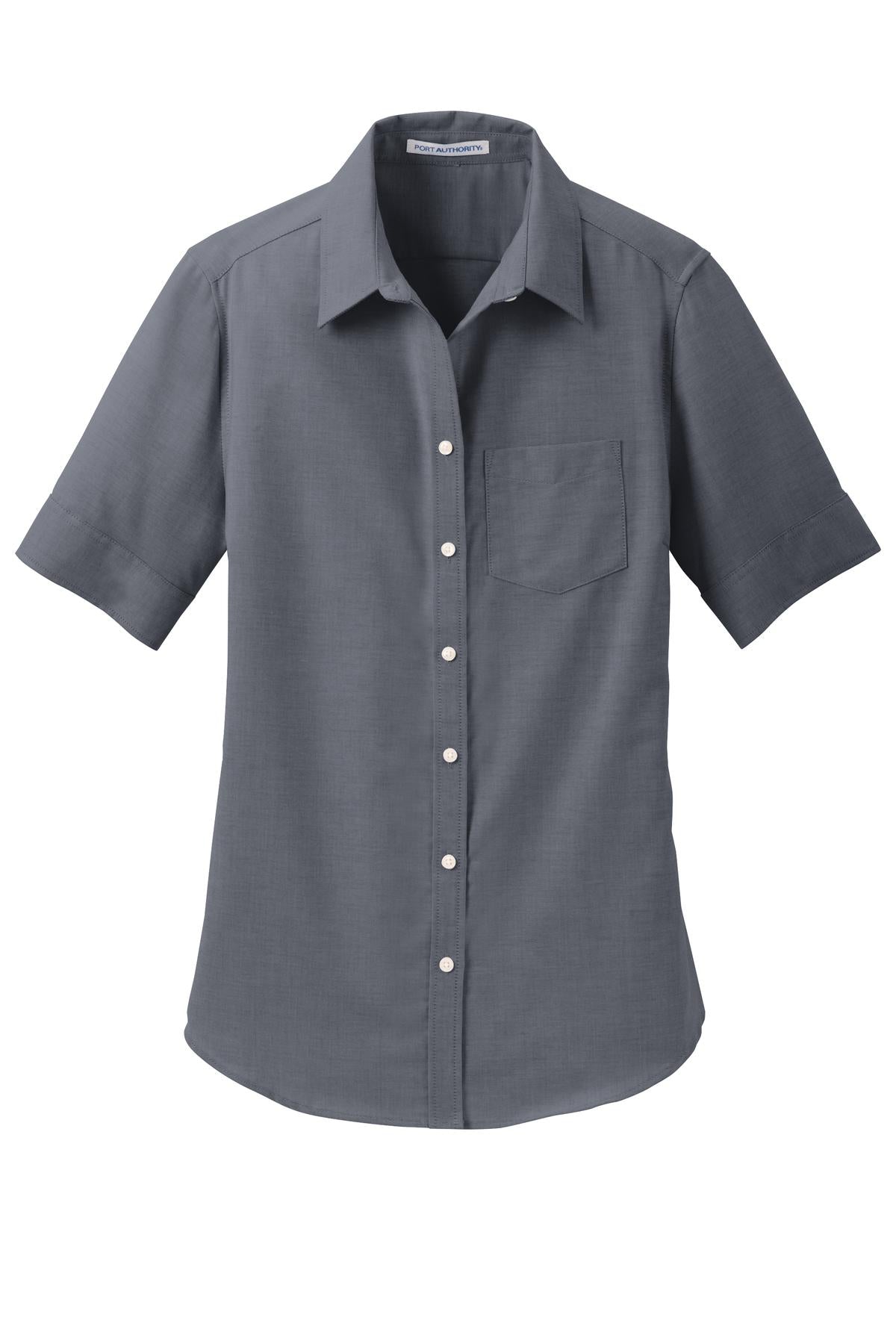 Port Authority® Women's Short Sleeve SuperPro Oxford Shirt