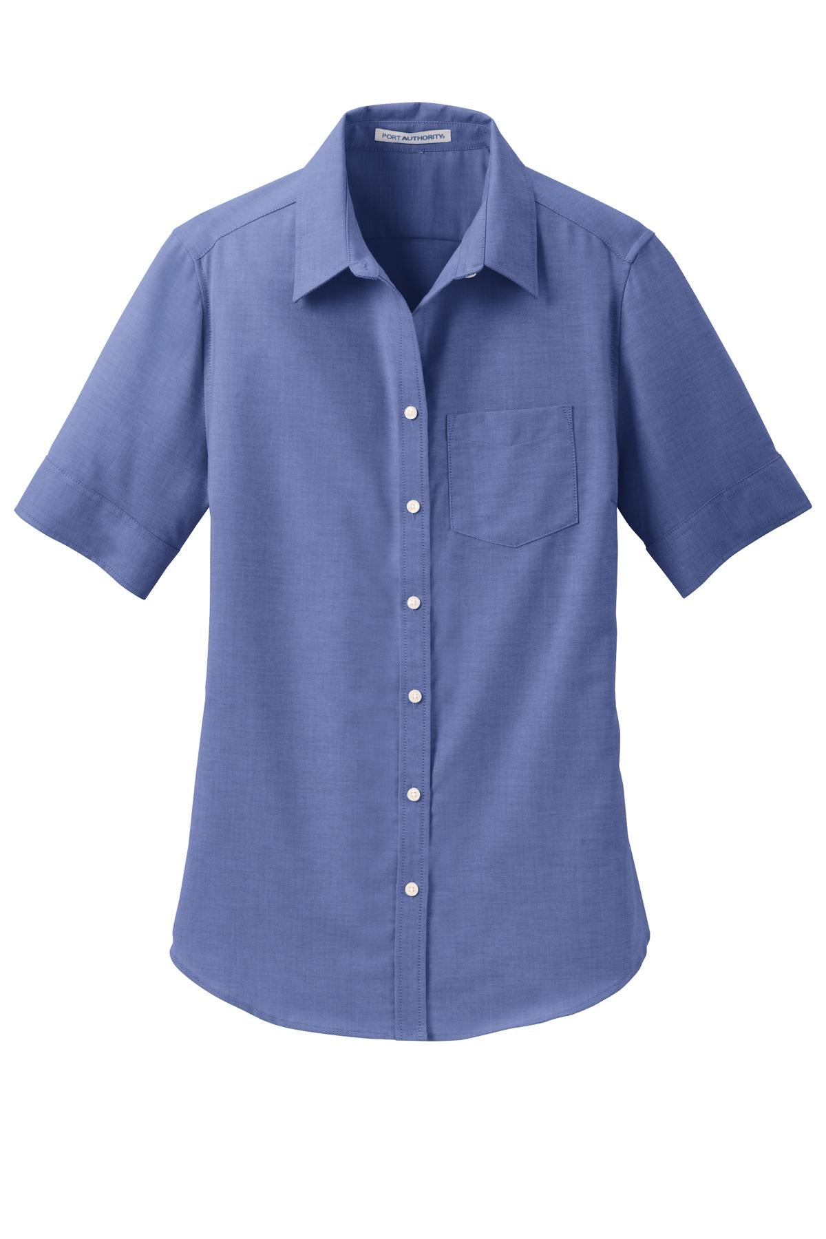 Port Authority® Women's Short Sleeve SuperPro Oxford Shirt