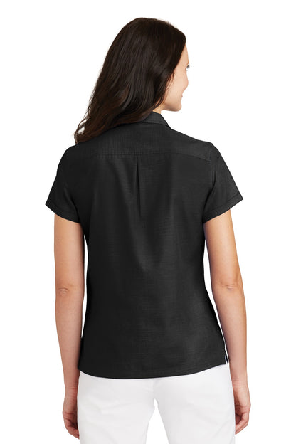 DISCONTINUED - Port Authority® Ladies Textured Camp Shirt