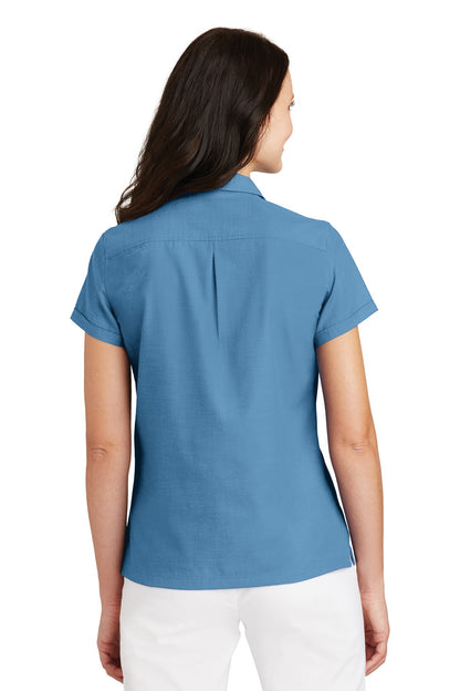 DISCONTINUED - Port Authority® Ladies Textured Camp Shirt
