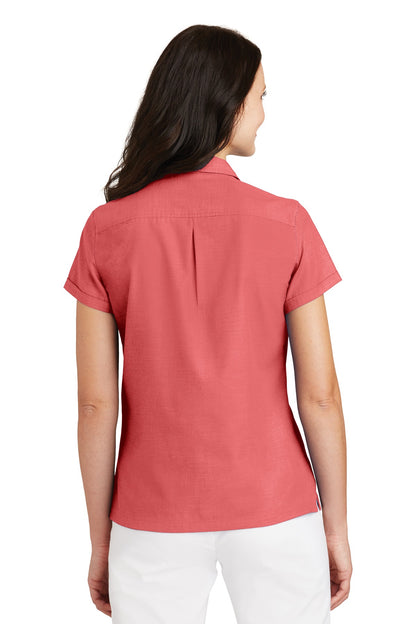 DISCONTINUED - Port Authority® Ladies Textured Camp Shirt