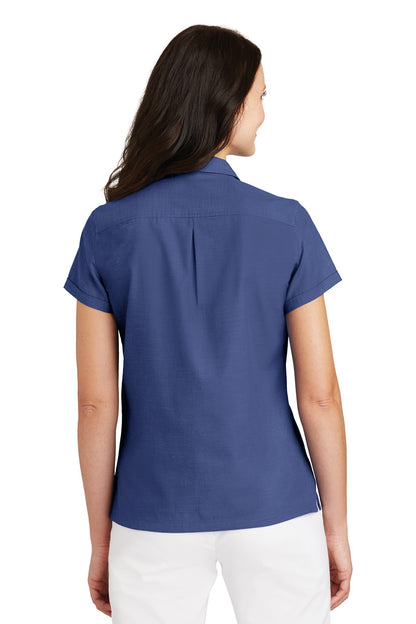 DISCONTINUED - Port Authority® Ladies Textured Camp Shirt