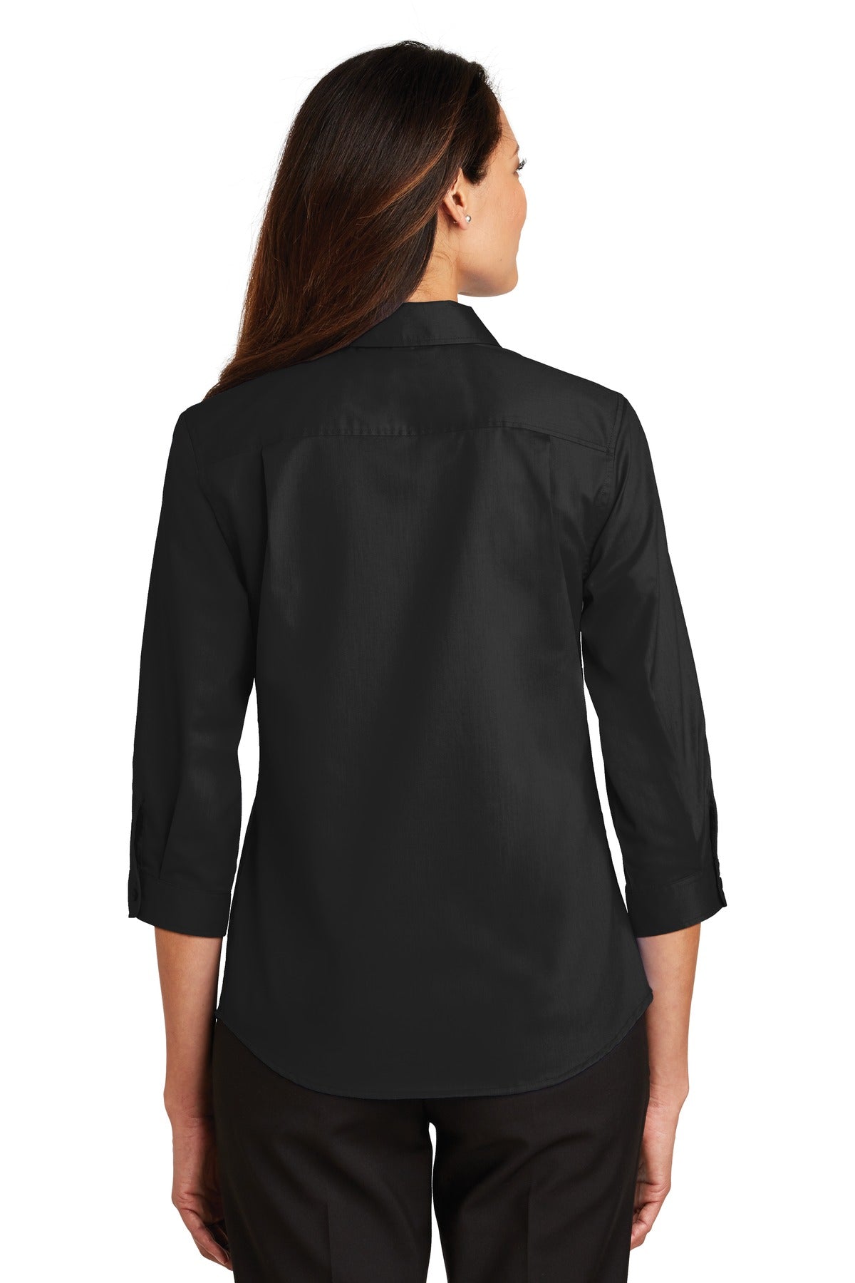 Port Authority® Women's 3/4-Sleeve SuperPro Twill Shirt