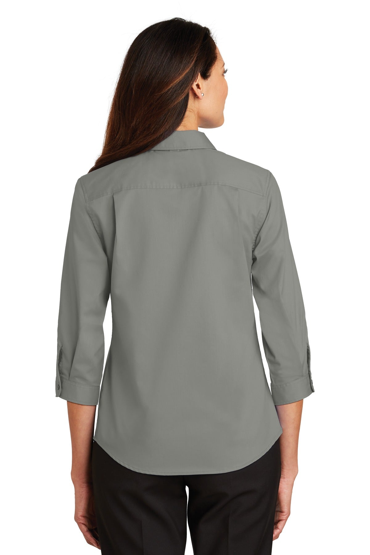 Port Authority® Women's 3/4-Sleeve SuperPro Twill Shirt