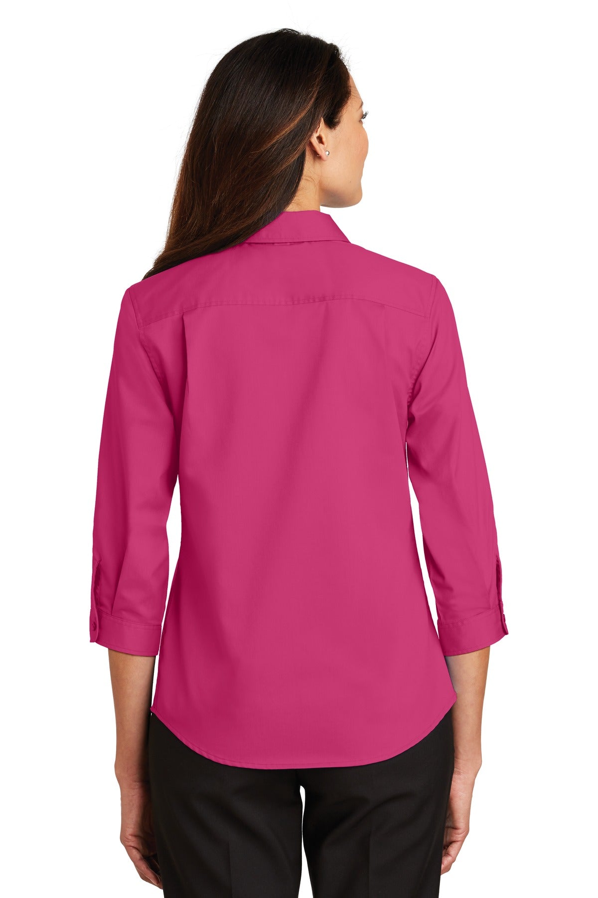 Port Authority® Women's 3/4-Sleeve SuperPro Twill Shirt
