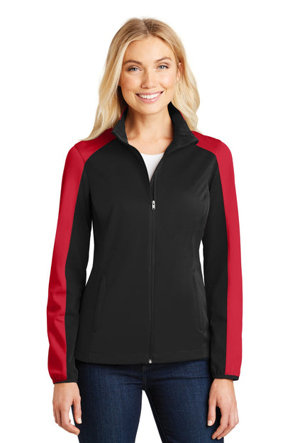 DISCONTINUED - Port Authority® Women's Active Colorblock Soft Shell Jacket - SKU L718