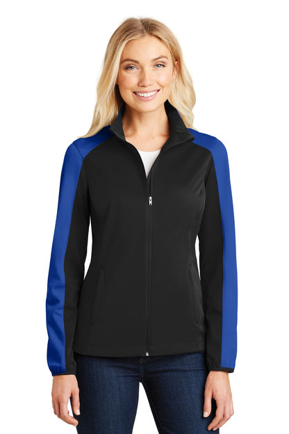 DISCONTINUED - Port Authority® Women's Active Colorblock Soft Shell Jacket - SKU L718