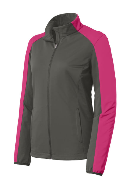 DISCONTINUED - Port Authority® Women's Active Colorblock Soft Shell Jacket - SKU L718