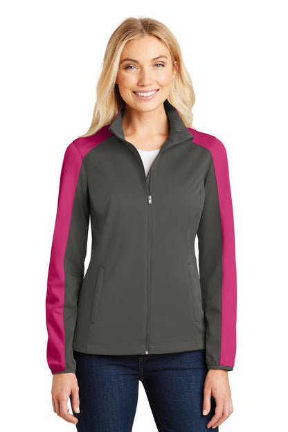 DISCONTINUED - Port Authority® Women's Active Colorblock Soft Shell Jacket - SKU L718