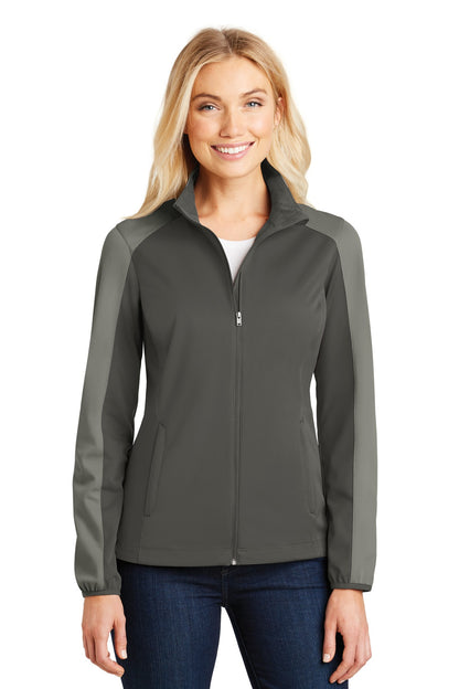 DISCONTINUED - Port Authority® Women's Active Colorblock Soft Shell Jacket - SKU L718