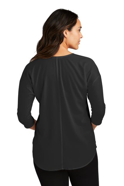 DISCONTINUED - Port Authority® Women's Concept 3/4-Sleeve Soft Split Neck Top - SKU LK5433