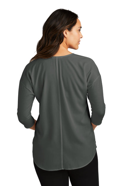 DISCONTINUED - Port Authority® Women's Concept 3/4-Sleeve Soft Split Neck Top - SKU LK5433