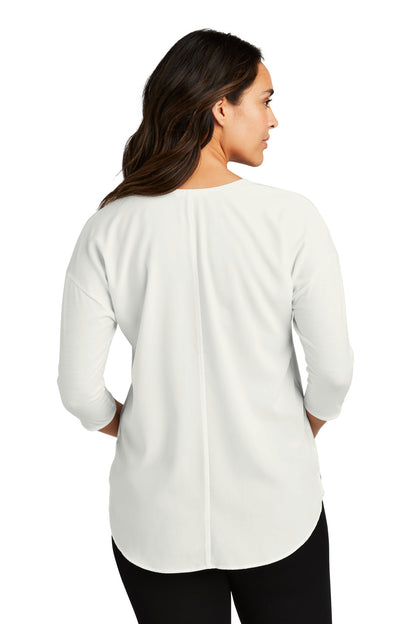 DISCONTINUED - Port Authority® Women's Concept 3/4-Sleeve Soft Split Neck Top - SKU LK5433