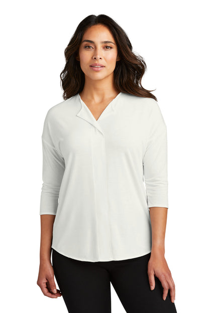 DISCONTINUED - Port Authority® Women's Concept 3/4-Sleeve Soft Split Neck Top - SKU LK5433