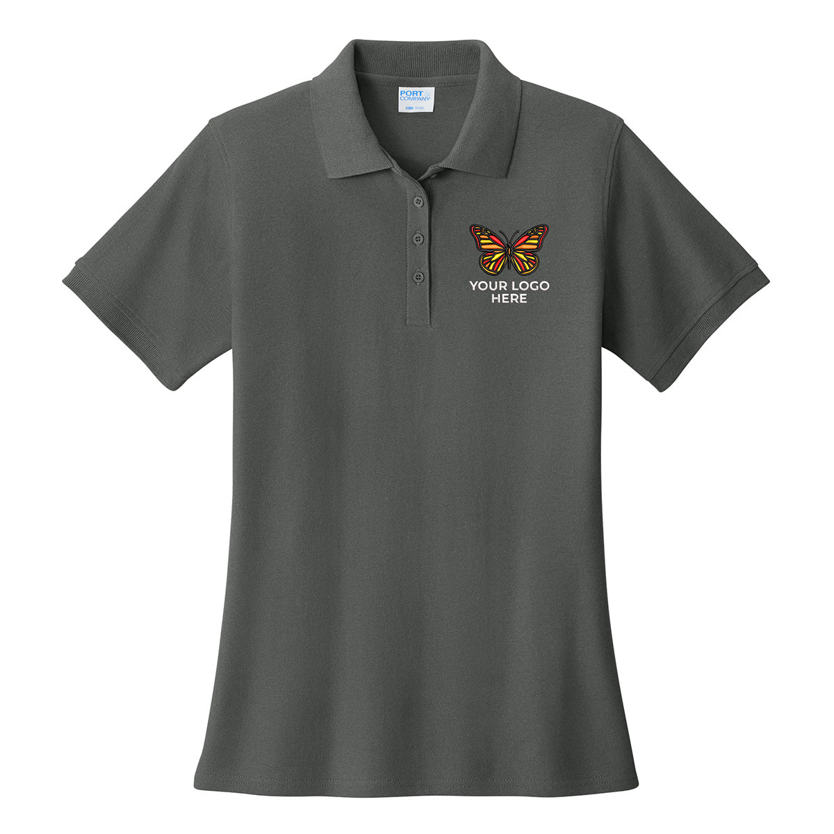 Port & Co Women's Core Blend Pique Polo. LKP155