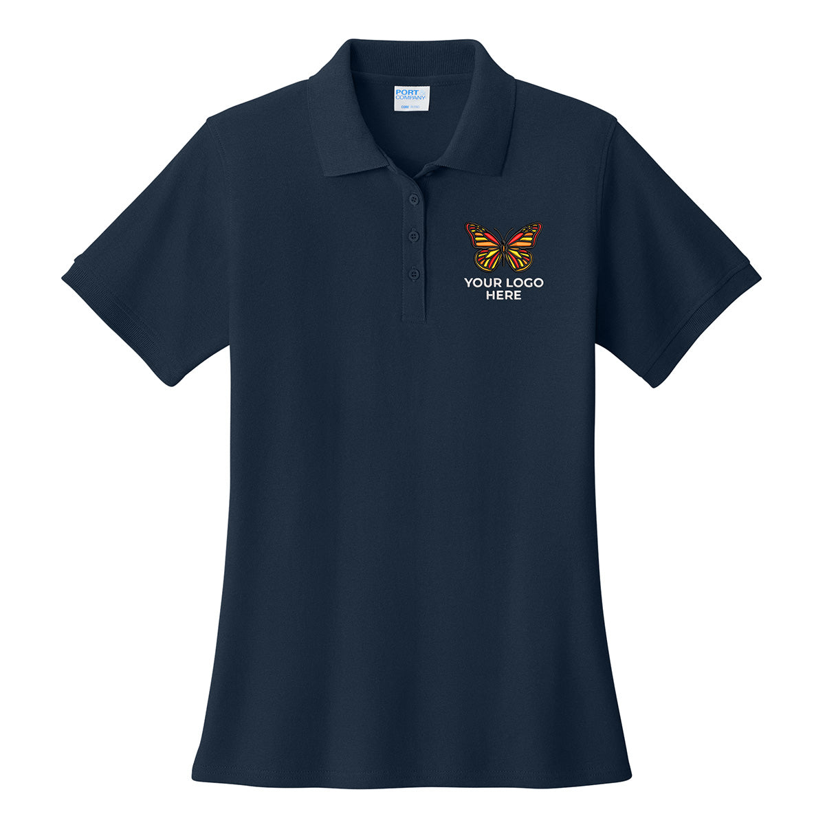 Port & Co Women's Core Blend Pique Polo. LKP155