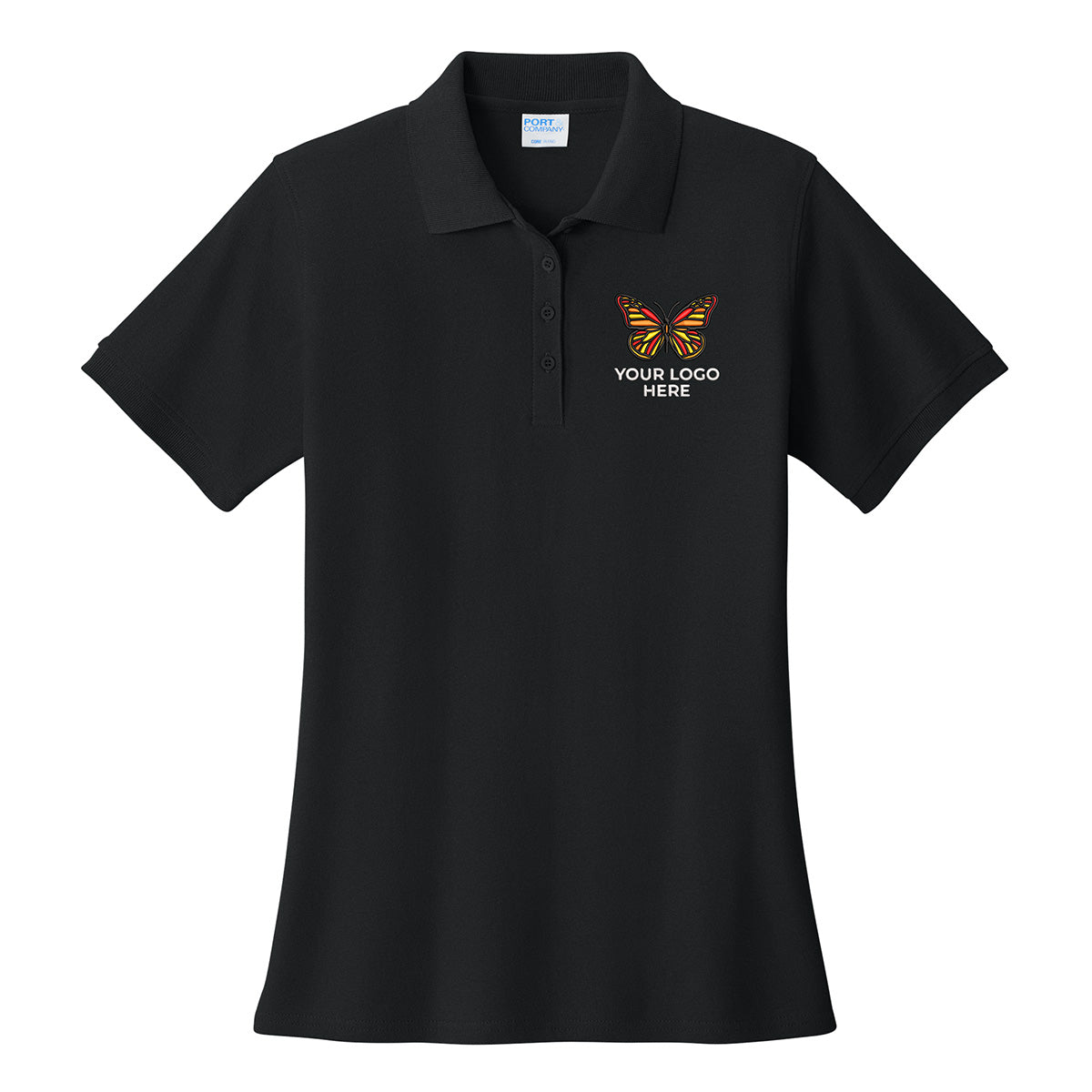 Port & Co Women's Core Blend Pique Polo. LKP155