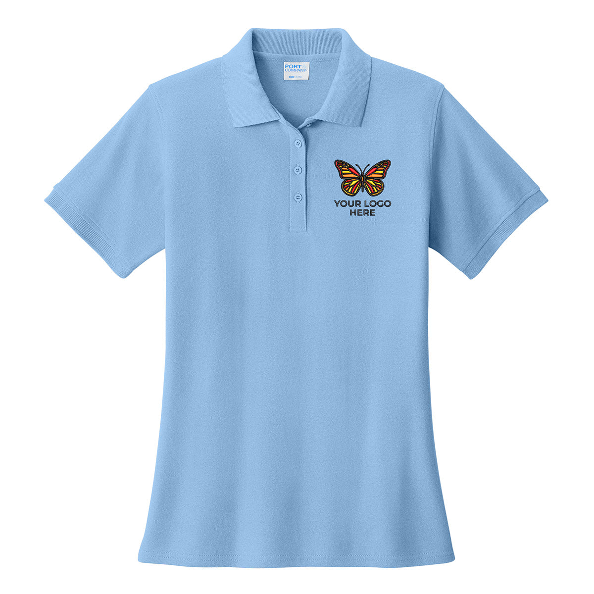 Port & Co Women's Core Blend Pique Polo. LKP155
