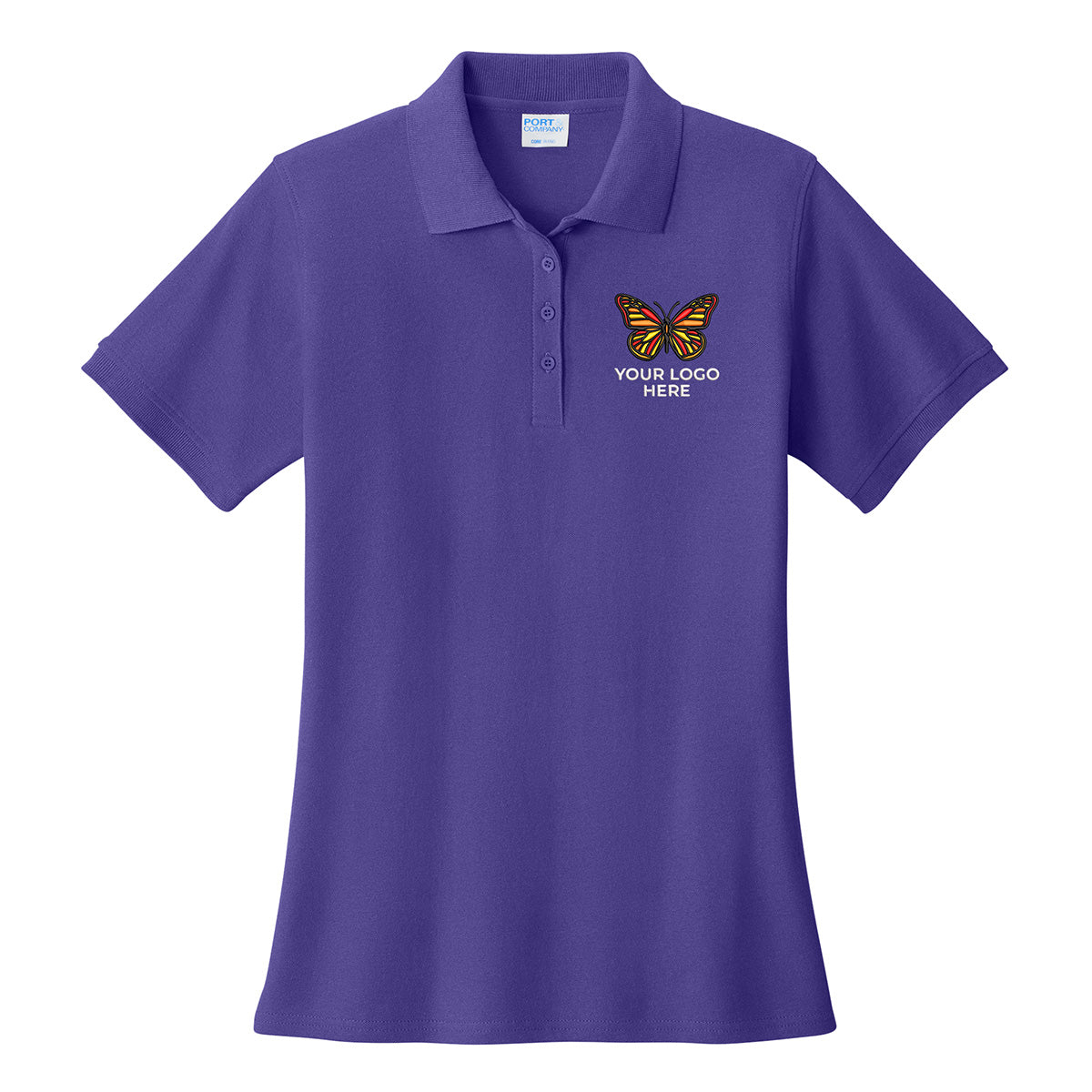 Port & Co Women's Core Blend Pique Polo. LKP155
