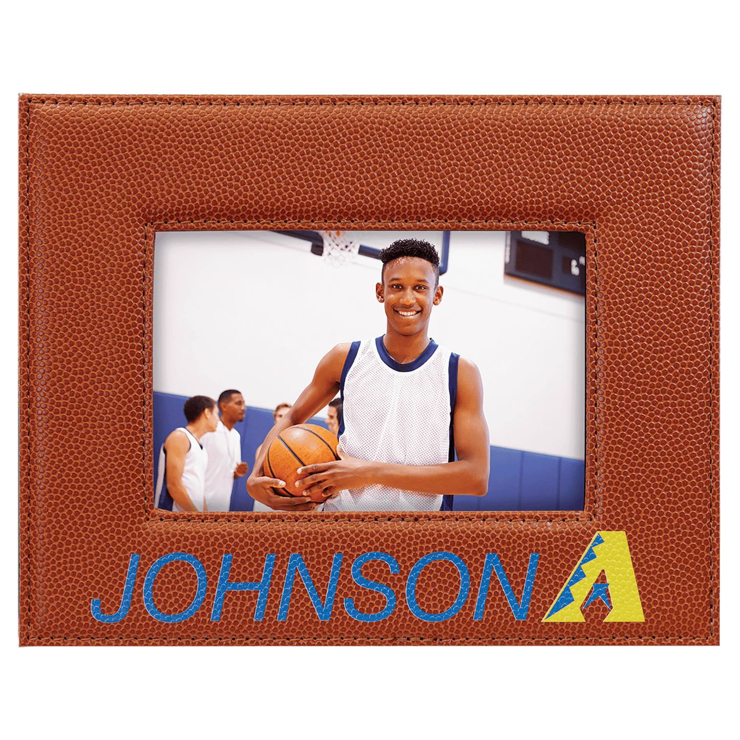 Custom Vegan Leather Photo Frame with Engraved Logo