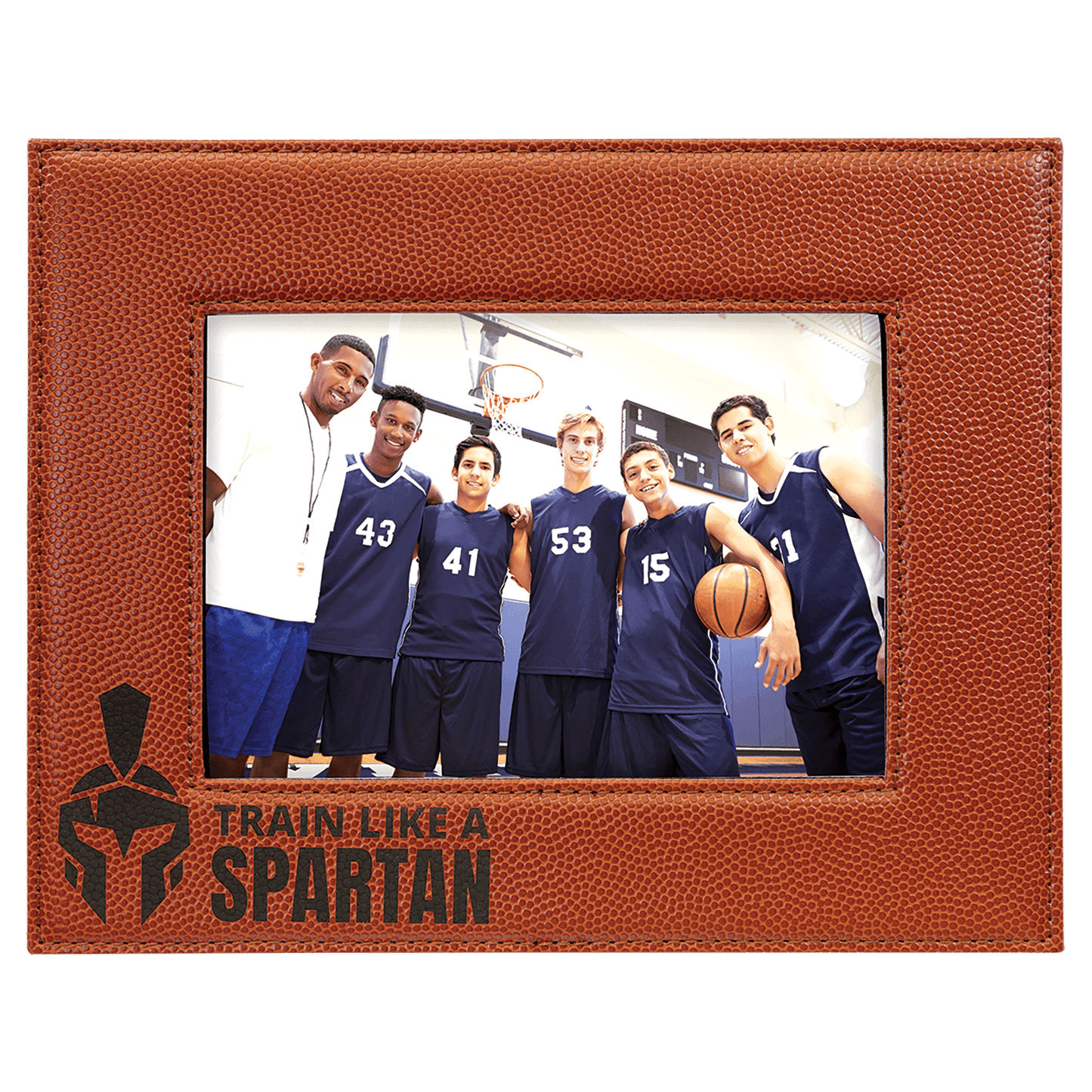 Custom Vegan Leather Photo Frame with Engraved Logo