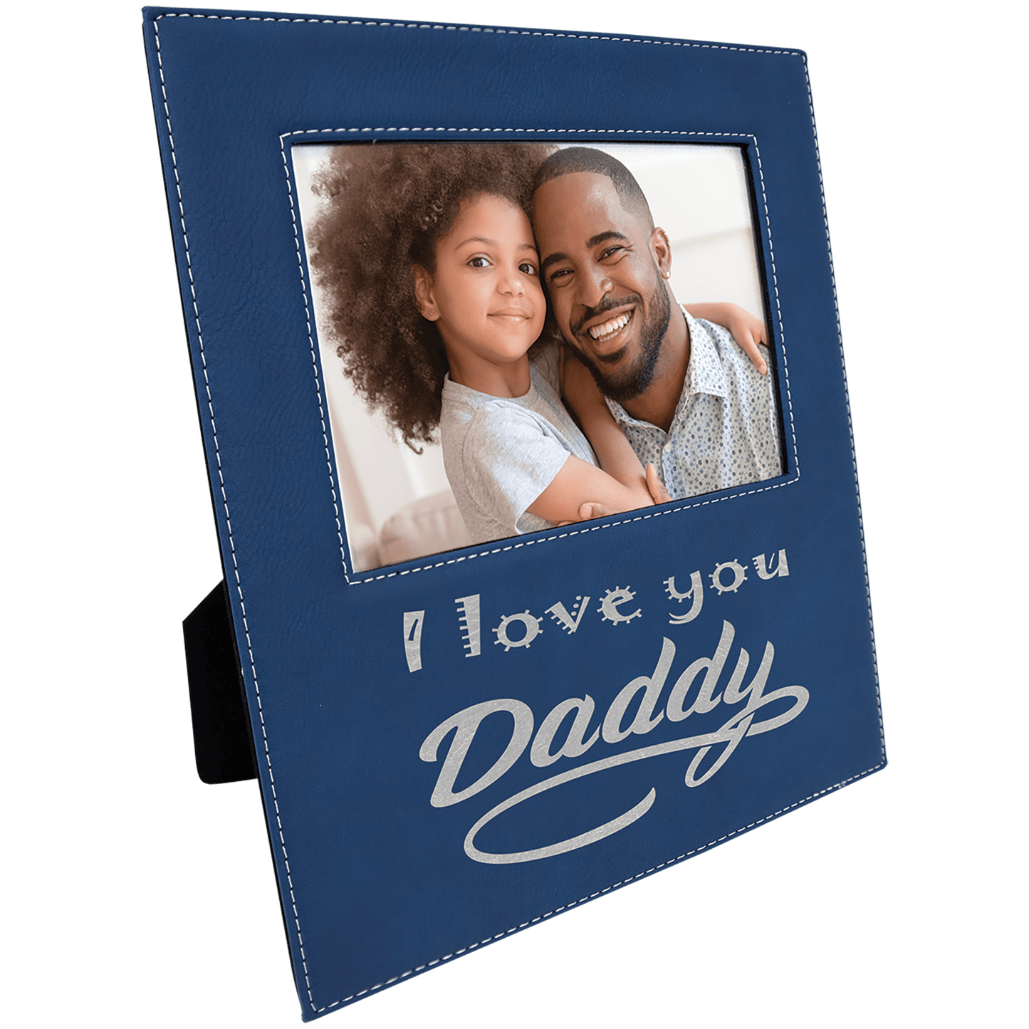 Custom Vegan Leather Photo Frame with Engraved Logo