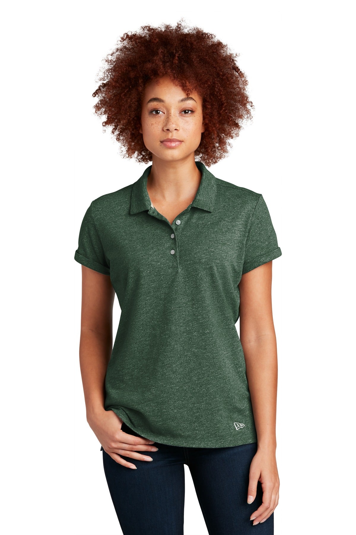 New Era® Women's Slub Twist Polo