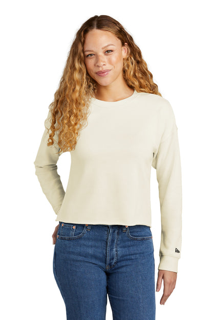 New Era® Women's Tri-Blend Fleece Crop Crew