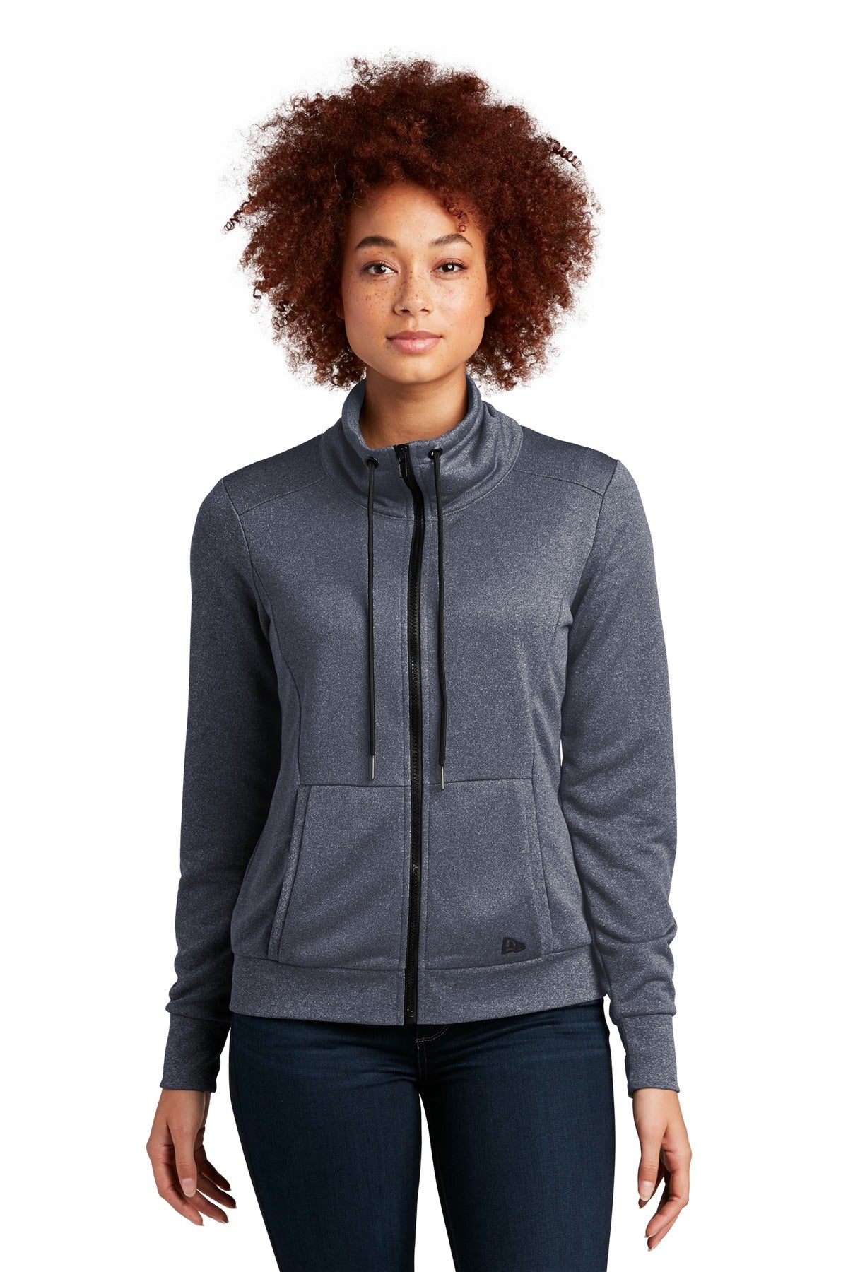 New Era® Women's Performance Terry Full-Zip Cowl