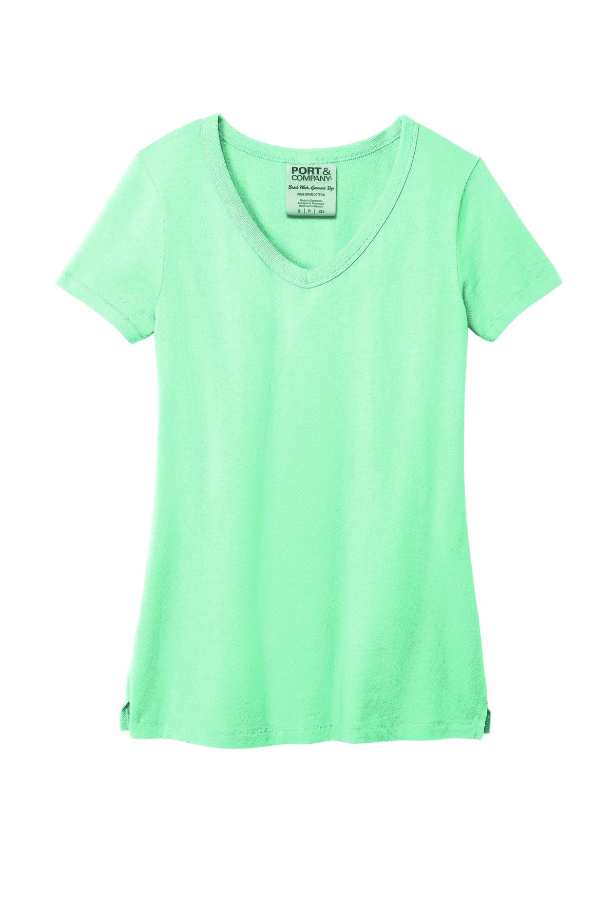 Port & Company® Women's Beach Wash® Garment-Dyed V-Neck Tee