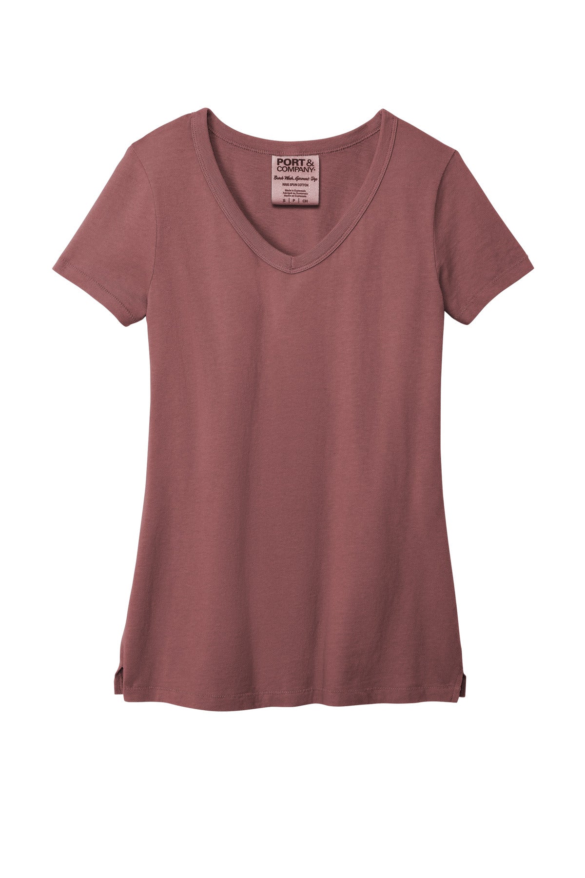 Port & Company® Women's Beach Wash® Garment-Dyed V-Neck Tee