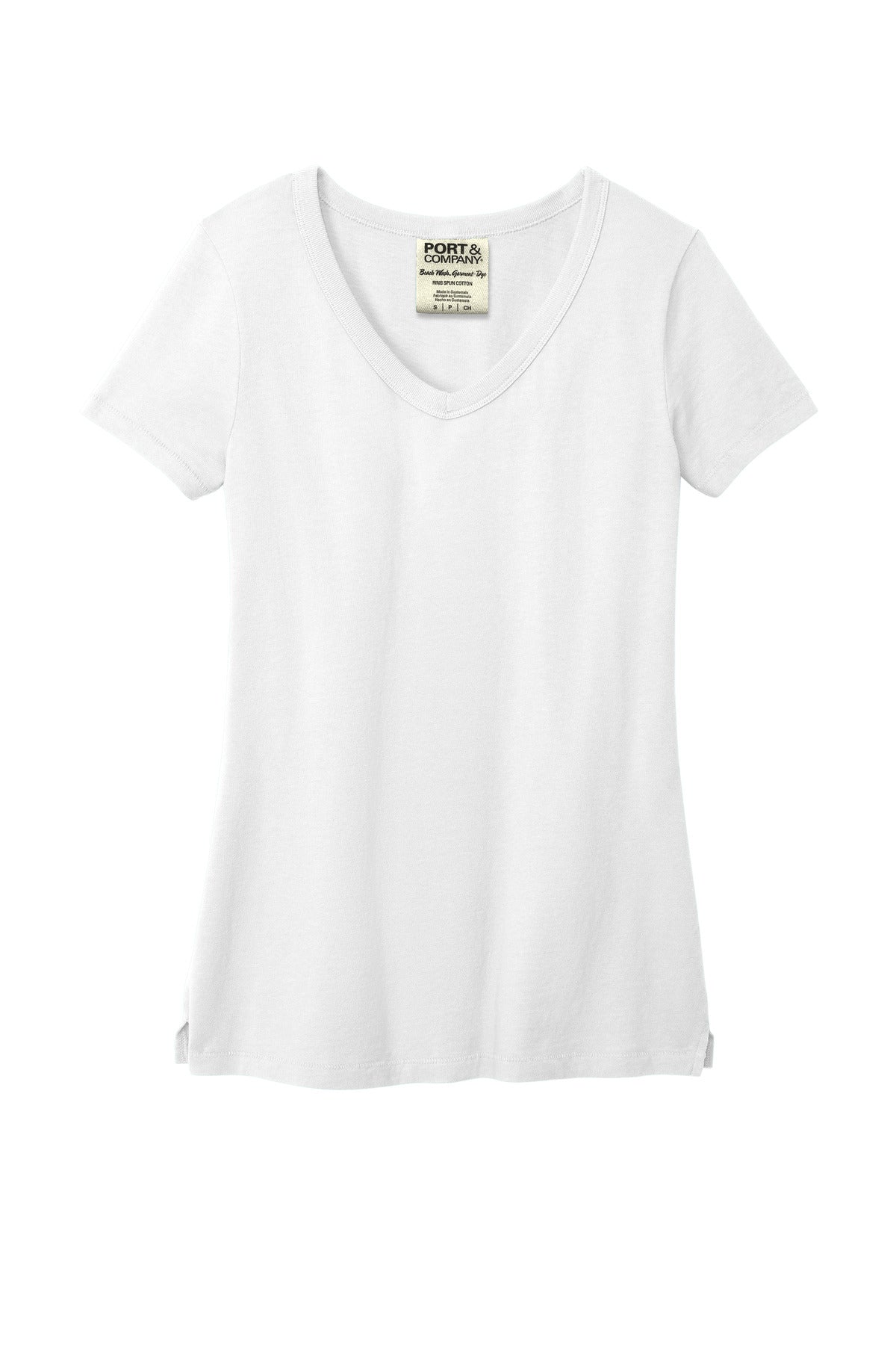 Port & Company® Women's Beach Wash® Garment-Dyed V-Neck Tee