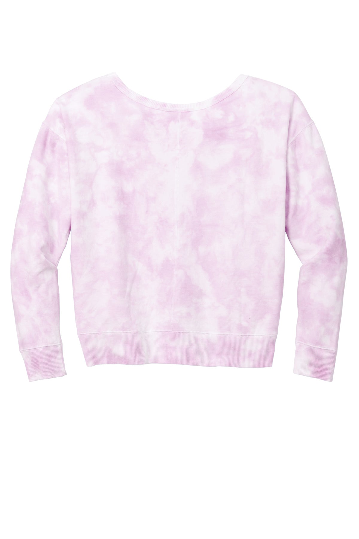 Port & Company® Women's Beach Wash® Cloud Tie-Dye V-Neck Sweatshirt